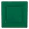 Smarty Had A Party 6.5" Hunter Green Square Plastic Cake Plates (120 Plates), 120PK 9916-CASE - alternate 2